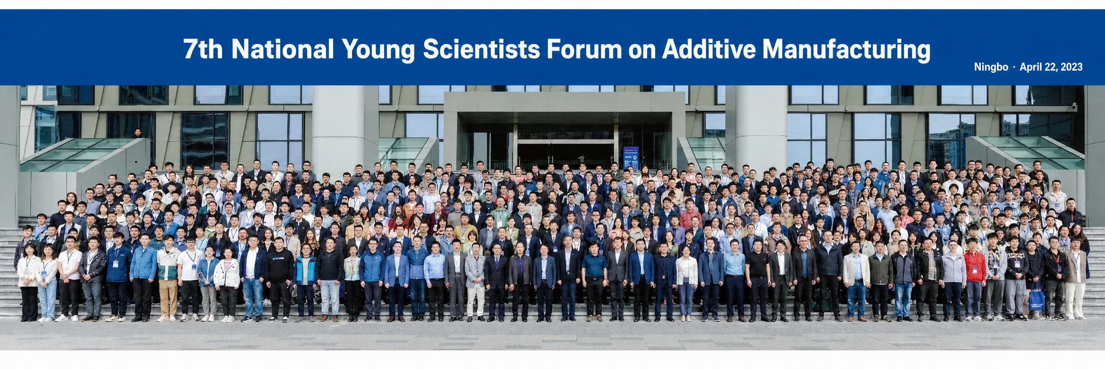 Large group photograph at the Young Scientists Forum on Additive Manufacturing