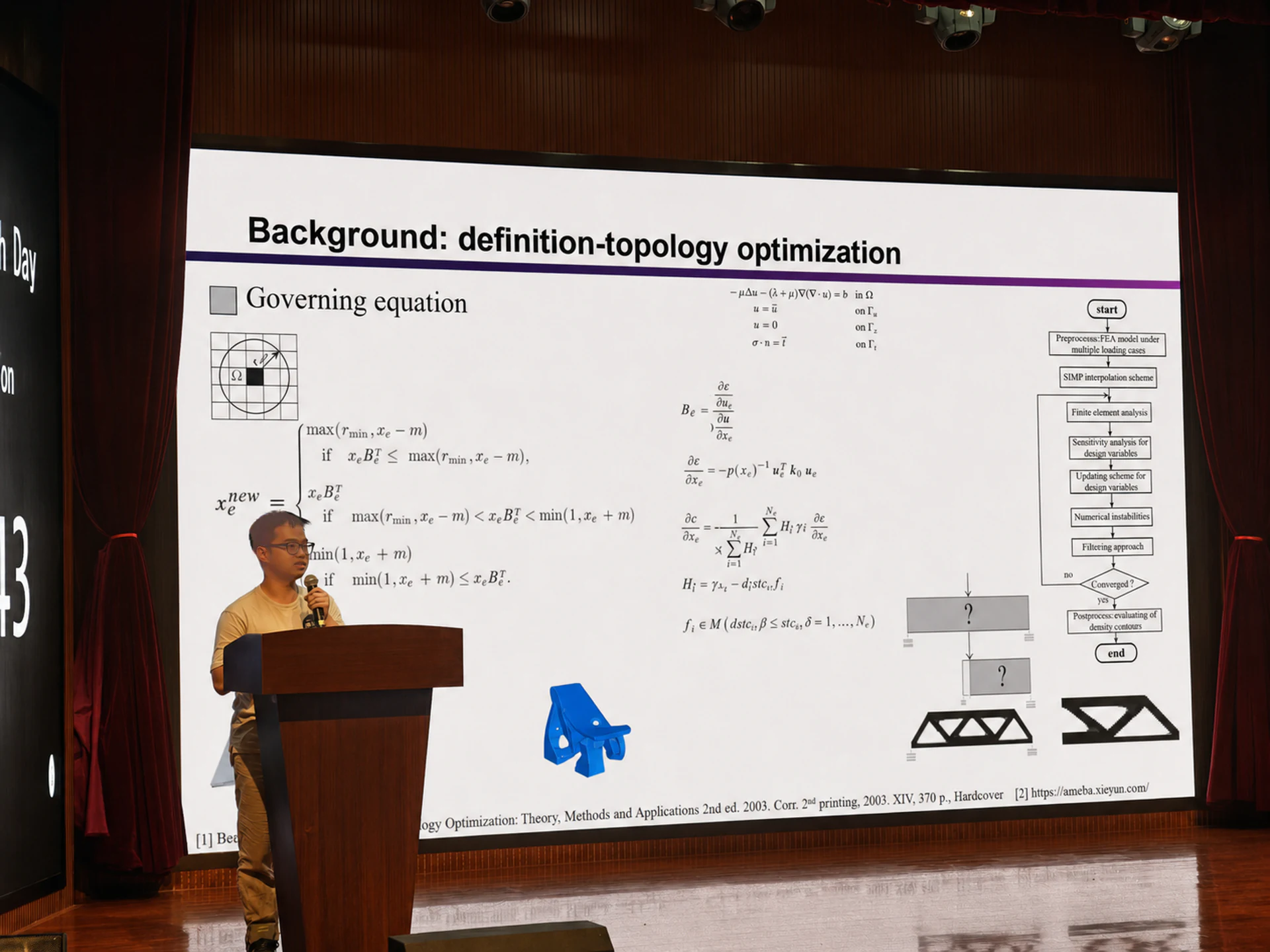 Songhua Huang giving a research presentation